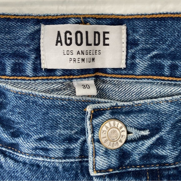 AGOLDE Jamie Distressed Denim Jeans, Size 30 - Picture 5 of 8
